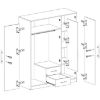 Spinta Smart SRl2 150 cm ąžuolas sonoma/balta paveikslėlis
