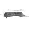 Kampinė sofa be miegamosios funkcijos Marion P Monolith 85 paveikslėlis
