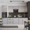 Virtuvės spintelė Emily W60/68 Slim Pl su sidabriniu Dast Grey gobtuvu paveikslėlis