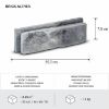 Betono akmuo Plytos Althea Gray paveikslėlis