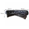 Kampinė sofa be miegančios funkcijos Grizzly Antique M600 22-23 kairės pusės paveikslėlis
