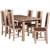 Stalo ir kėdžių komplektas Zoe 1+6 st11 160x80+40 +W1 sonoma paveikslėlis