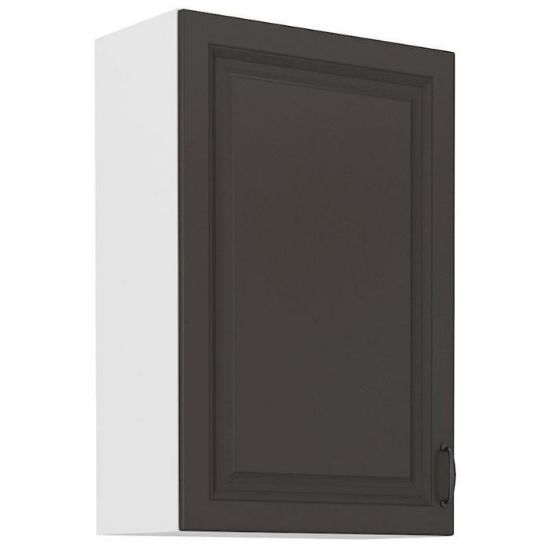 Virtuvės spintelė STILO grafito matinis/baltas 60g-90 1f paveikslėlis