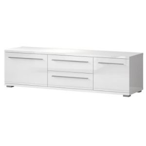 Paveikslėlis TV spintelė Piano TV165-2K2F/PN-70/KA/70 lakuota krištolo balta