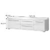 TV spintelė Piano TV165-2K2F/PN-70/KA/70 lakuota krištolo balta paveikslėlis