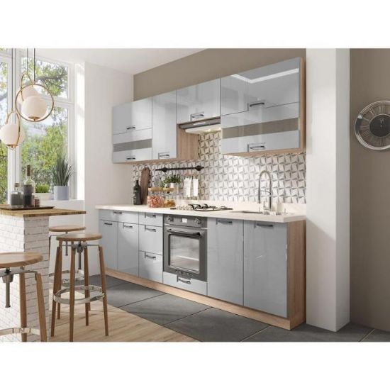 Favorit 260 C Plus virtuvė su Sonoma/Latte stalviršiu paveikslėlis