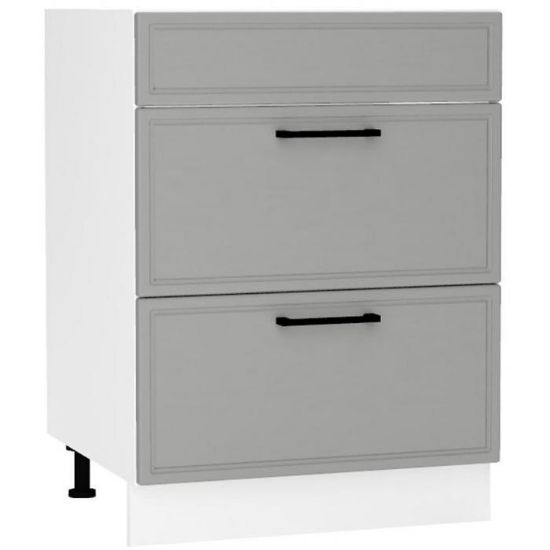 Virtuvės spintelė Emily D60PC S/2 ZASL Dast Grey paveikslėlis