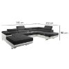 Kampinė sofa su miego funkcija Lotus U Orinoco 100+Madryt 120 dešinė pusė paveikslėlis