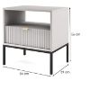 Naktinis staliukas Nova S54 Grey paveikslėlis