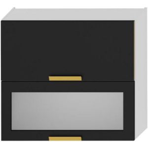 Paveikslėlis Virtuvės spintelė Denis w80grf/2 sd juoda matinė/balta