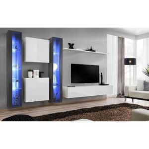 Rodyti išsamią informaciją apie Switch XVI sekcija stiklas + LED grafitas/balta Switch XVI sekcija stiklas + LED grafitas/balta paveikslėlis