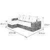 Denver Madrid 925 + Inari 26 universali Kampinė sofa su miegamąja funkcija paveikslėlis