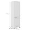 Virtuvės spintelė STILO balta matinė/balta 60lo-210 2f paveikslėlis