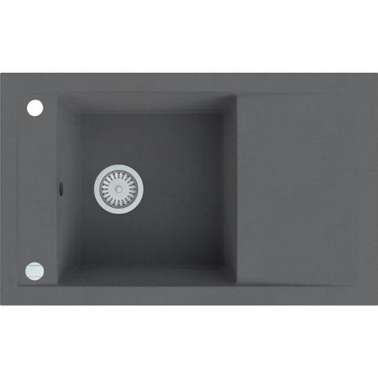 Granitinė kriauklė Mercury 1k 780x480 pilka paveikslėlis
