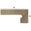 Zanquin Orion Orion Beige laiptų grindjuostė dešinė 39/20 paveikslėlis