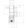 Kampinis vožtuvas su keramine galvute 1/2 "X1/2" juodas paveikslėlis