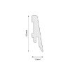 Grindjuostė MDF balta LK58C 58mm 2,6m paveikslėlis
