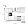 Virtuvė Gio su sala 330 White paveikslėlis