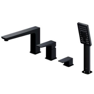 Rodyti išsamią informaciją apie 4 skylių vonios maišytuvas juodas Parma 4 skylių vonios maišytuvas juodas Parma paveikslėlis