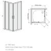 Dušo kabina KW KN/TX5B 80 W15 SB Glass protect paveikslėlis