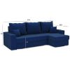 Universalus Kampinė sofa su miego funkcija Mineva Monolith 77 paveikslėlis