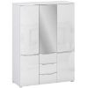 Spinta Wardrobe Hill H 5D3S, baltas blizgesys paveikslėlis