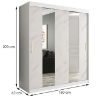 Spinta Marble Pole 180 White/Marble White paveikslėlis