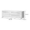 TV spintelė Piano TV150-1K2F/PN-70/KA/70 crystal white paveikslėlis