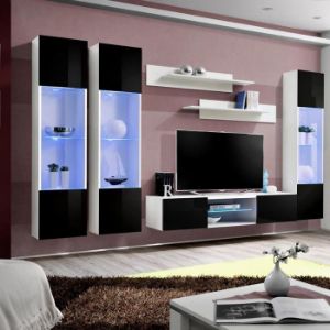 Paveikslėlis Fly P3 sekcija + stiklas juoda/balta + LED