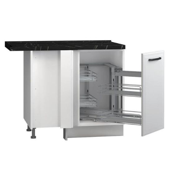 Virtuvės spintelė Evia r-ug-1kmcr/4 perlamutrinis pilkas kilimėlis paveikslėlis