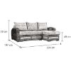 Kampinė sofa Kewin Alfa 19/Madrytas 1100 universalus paveikslėlis