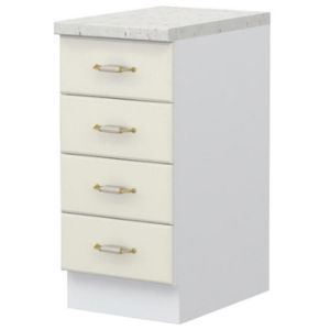 Virtuvės spintelė Evergreen R-40-4F/4 4S standartinis ivorymat paveikslėlis