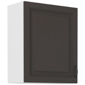 Virtuvės spintelė STILO grafito matinis/baltas 60g-72 1f paveikslėlis