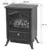 Elektrinis židinys ADRIA Black 1800W paveikslėlis
