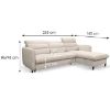 Samos Vogue 01 dešinioji sofa-lova paveikslėlis