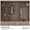 Margo spinta 250 cm ąžuolas baltas matinis/pilka paveikslėlis