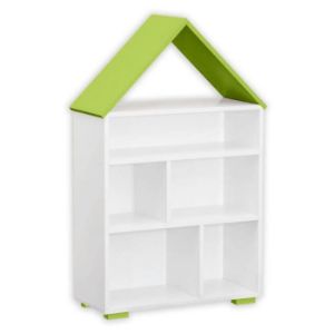 Paveikslėlis Knygų spinta Bb01 Cottage White plus Green