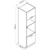 Virtuvės spintelė Livia D60PK MV 2133 PL balta žirnių matinė paveikslėlis