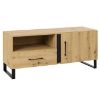 TV spintelė Francis 7 Ąžuolas Artisan/Black paveikslėlis