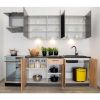 Virtuvės spintelė Clara D15 Cargo Grey Graphite/Artisan paveikslėlis