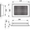 Grotelės K4-Ml-Asr rėmas sidabrinis 195x335 paveikslėlis