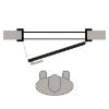Vidinės durys Standard 01 90 P Skandinavijos briedis paveikslėlis