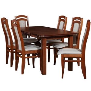 Rodyti išsamią informaciją apie Bachus stalo ir kėdžių komplektas 1+6 šviesus riešutmedis Bachus stalo ir kėdžių komplektas 1+6 šviesus riešutmedis paveikslėlis