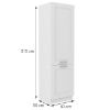 Virtuvinė spintelė LUNA balta matinė/balta 60dk-210 2f paveikslėlis