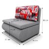 Sofa Kubuś Sawana 21 + Tokio Red paveikslėlis