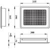 Grotelės Kz4-Ml-Asr rėmas Antikvarinis sidabras 195x335 paveikslėlis