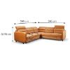 Kampinė sofa Samos I Vogue 09 kairioji sofa-lova paveikslėlis