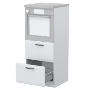 Virtuvės spintelė Evia k14-60-2mb/4 perlo pilka matinė paveikslėlis