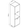 Virtuvės spintelė Natalia D60PK 2133 PL Baltas blizgesys paveikslėlis