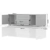 TV spintelė Piano TV150-2K2F/PN-70/KA/70 crystal white paveikslėlis